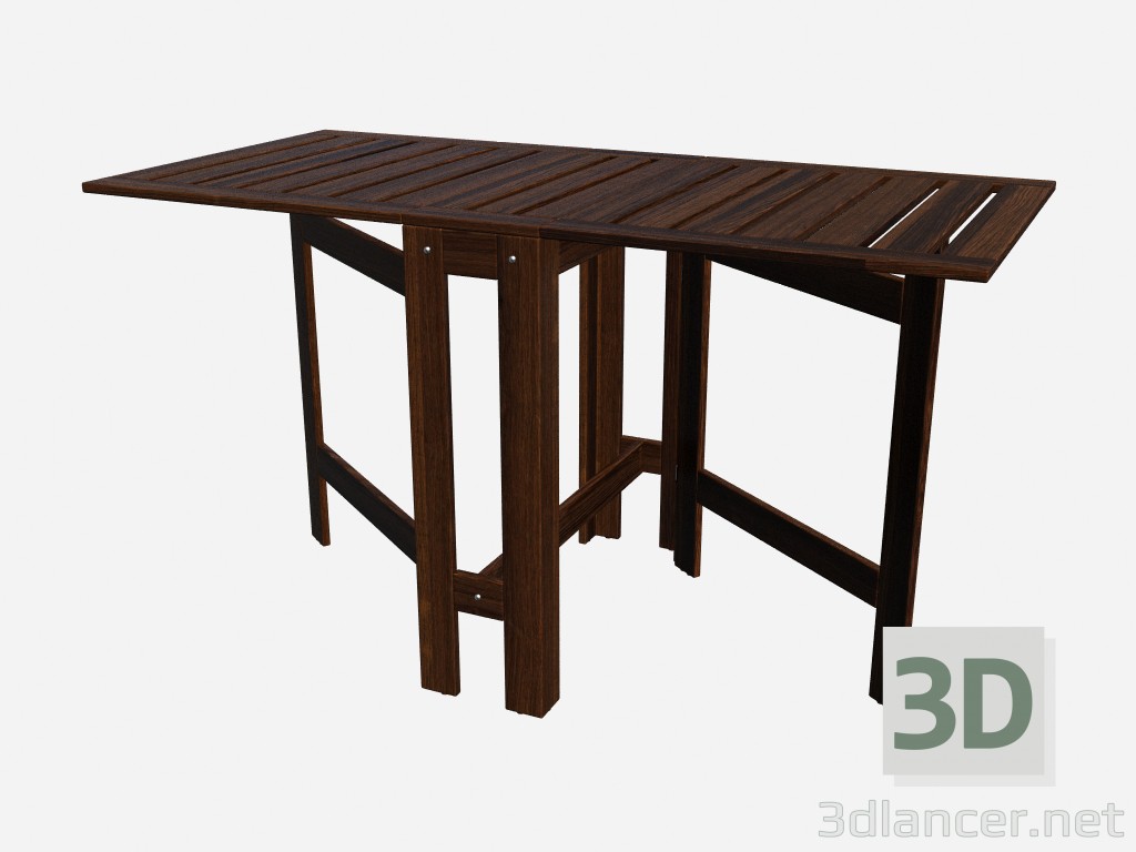 3d model Mesa plegable (desplegado) - vista previa