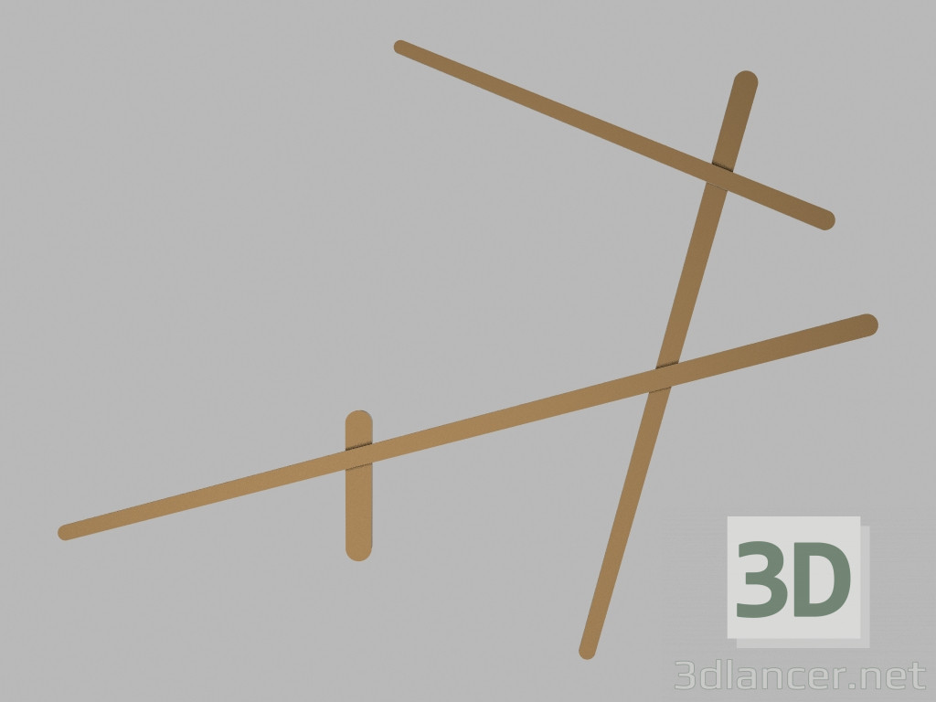 3d model Lámpara de pared de 1715 (d) - vista previa