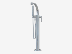 Separately standing bathroom faucet with spout and hand shower One (112580)