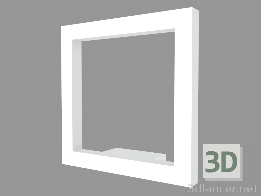 modèle 3D Applique TRIM SQUARE 240 APPLIQUE DOUBLE EMISSION (S3160W) - preview