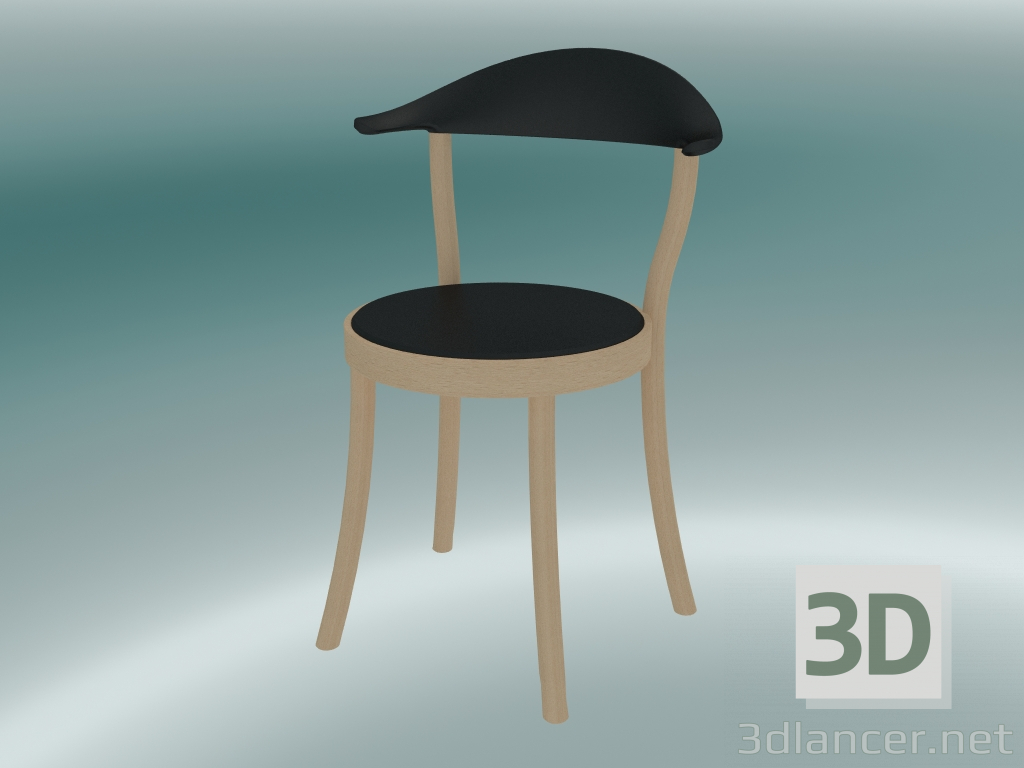 3d model Chair MONZA bistro chair (1212-20, beech natural, black) - preview