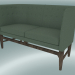 3d model Double sofa Mayor (AJ6, H 82cm, 62x138cm, Smoked oiled oak, Divina - 944) - preview