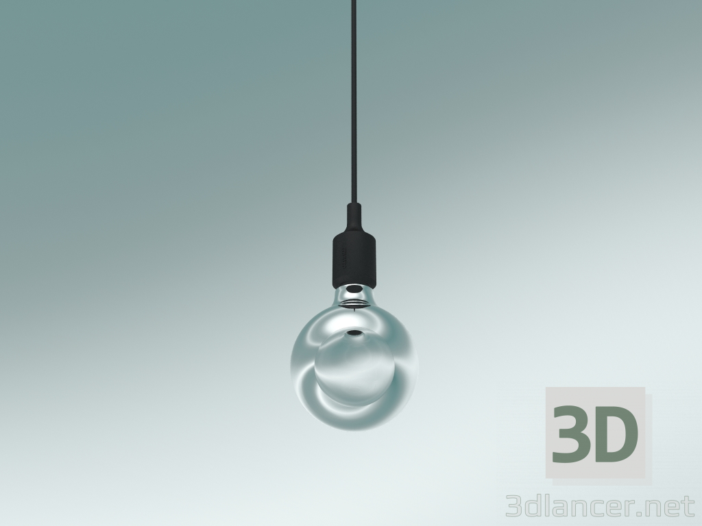 Modelo 3d Pendente E27 (Preto) - preview