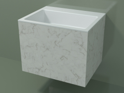 Lavabo sospeso (02R133302, Carrara M01, L 60, P 48, H 48 cm)