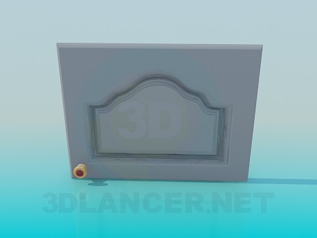 3d model Door with handle - preview