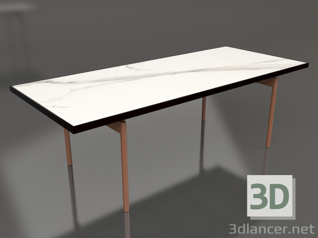 3D Modell Esstisch (Schwarz, DEKTON Aura) - Vorschau