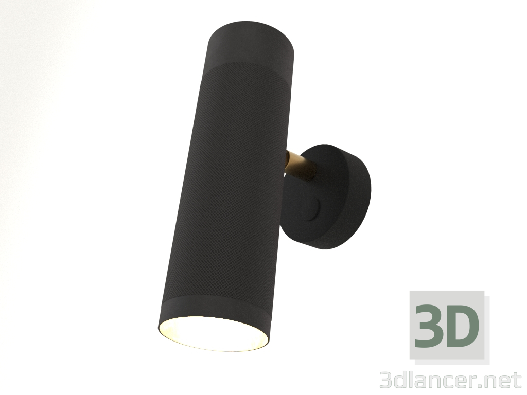 Modelo 3d Candeeiro de parede Patrone (preto e latão) - preview