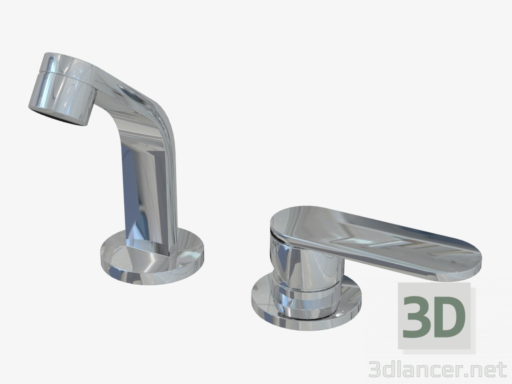 3d model Grifo para baño Chrome One (113050-F) - vista previa