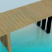 modèle 3D Longue table - preview