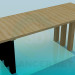 3d model Long table - preview