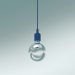 3d model Pendant lamp E27 (Blue) - preview