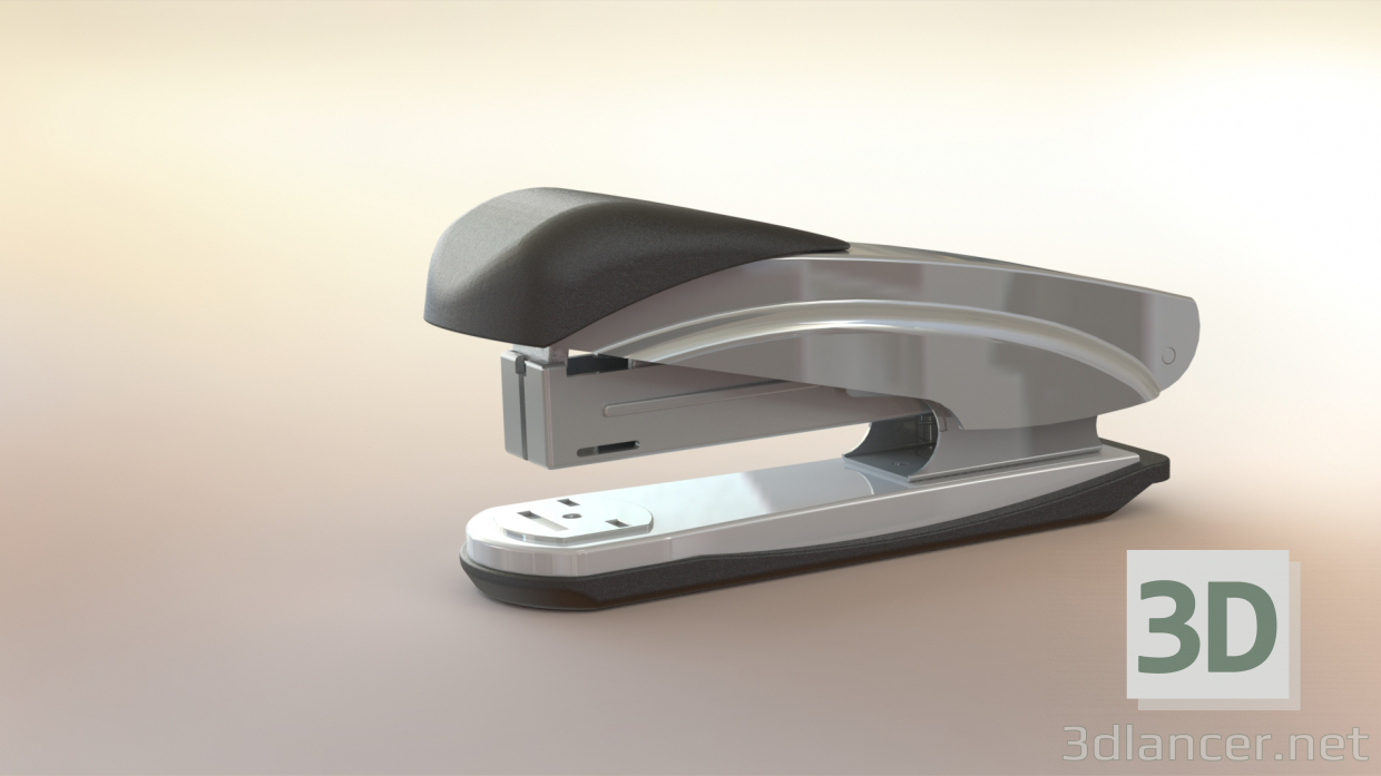 3d paper stapler model buy - render