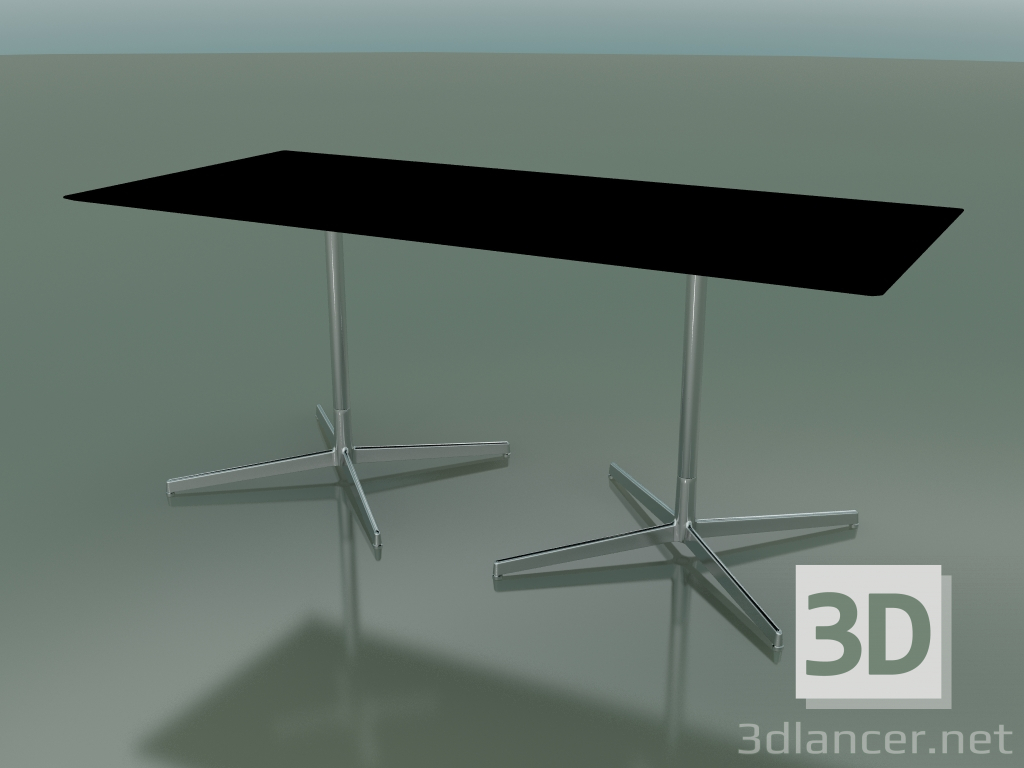 Modelo 3d Mesa retangular com base dupla 5547 (H 72,5 - 79x179 cm, Preto, LU1) - preview