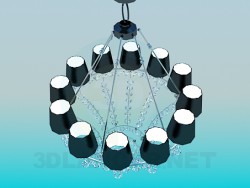 Lustre chic avec cristaux