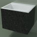 modèle 3D Lavabo suspendu (02R133302, Nero Assoluto M03, L 60, P 48, H 48 cm) - preview