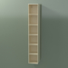 3d model Wall tall cabinet (8DUAEC01, Bone C39, L 24, P 24, H 144 cm) - preview