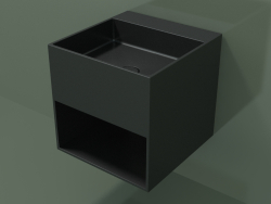 Lavabo suspendu Giorno (06UN23301, Deep Nocturne C38, L 48, P 50, H 48 cm)