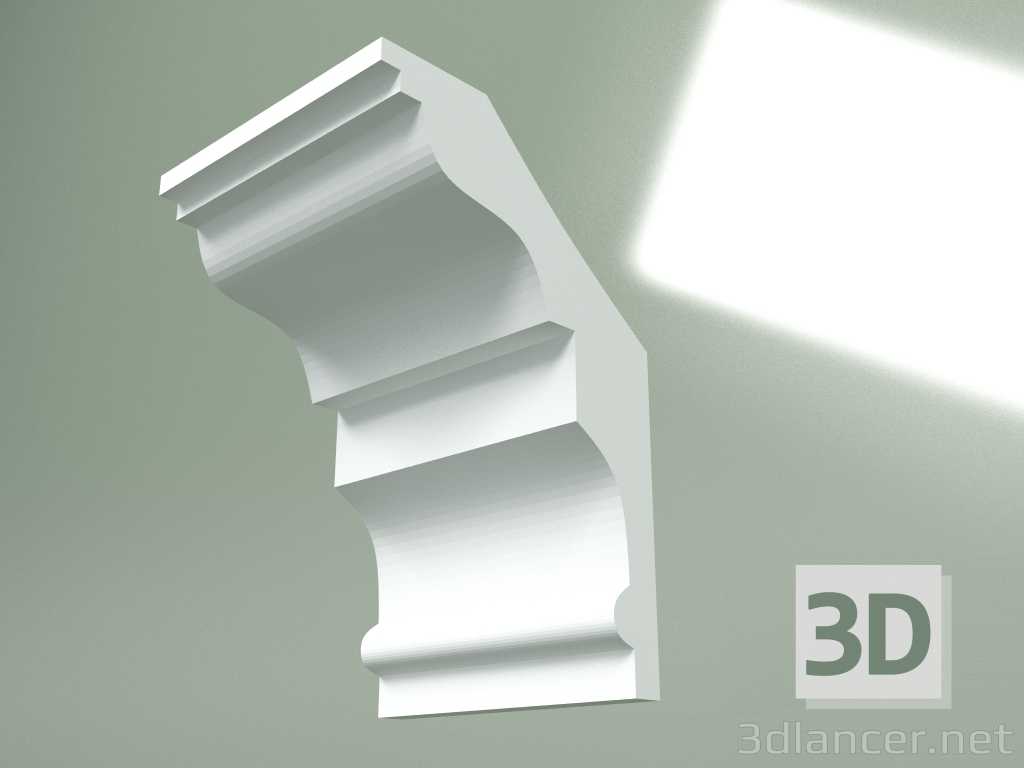 Modelo 3d Cornija de gesso (plinto de teto) KT414 - preview