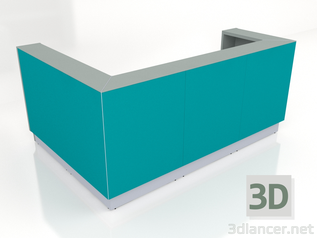 3d model Mostrador de recepción Linea LIN39P (2444x1650) - vista previa