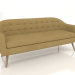 3D Modell Sofa Florence 3-Sitzer (safrangelb) - Vorschau