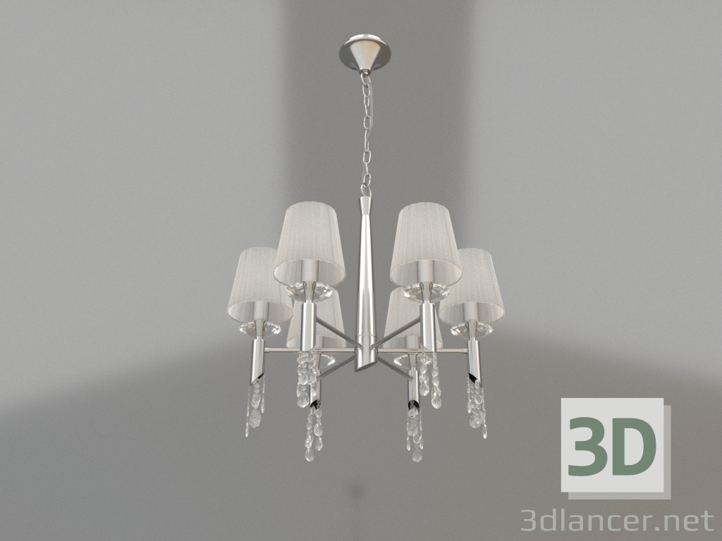 3D modeli Asılı avize (3851) - önizleme