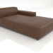 3d model Chaise longue 207 SOLO with a low armrest on the left - preview