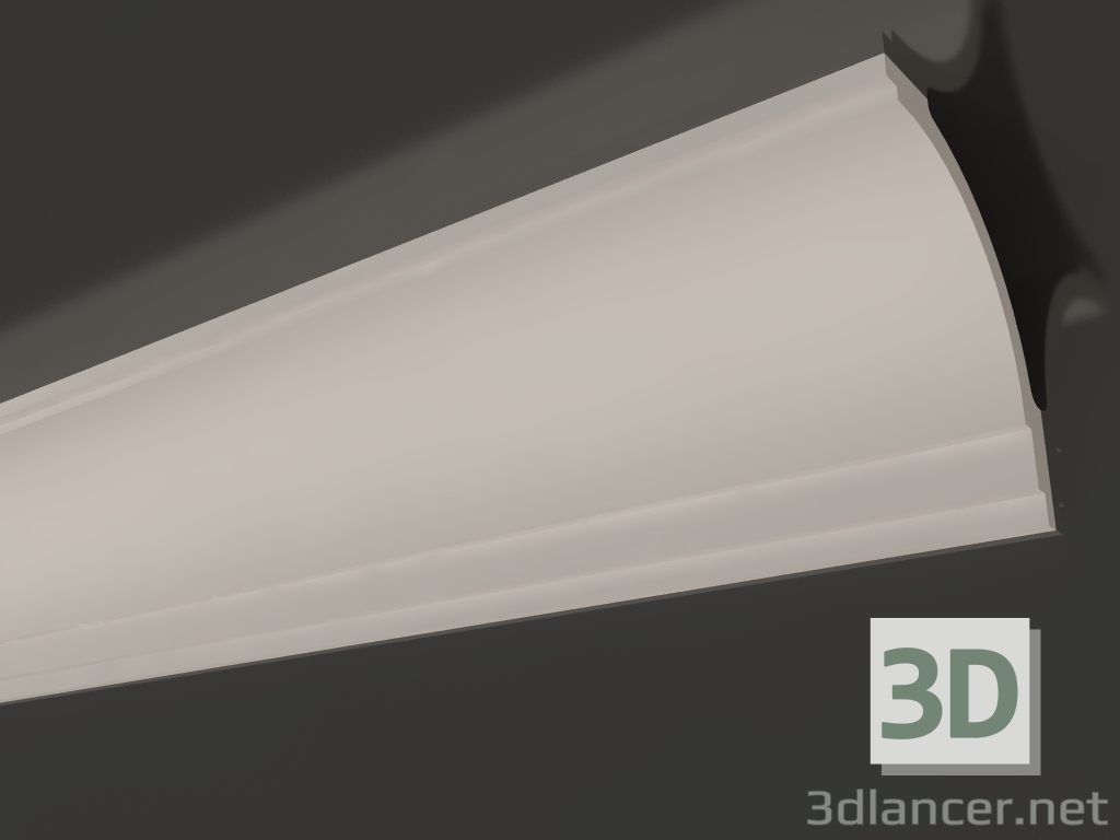 modello 3D Cornice soffitto in gesso alto KGP 005 (120x100) - anteprima