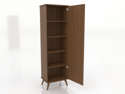 Schrank 3 600x450x2000 mm, Option 2 (offen, Nussbaum hell)