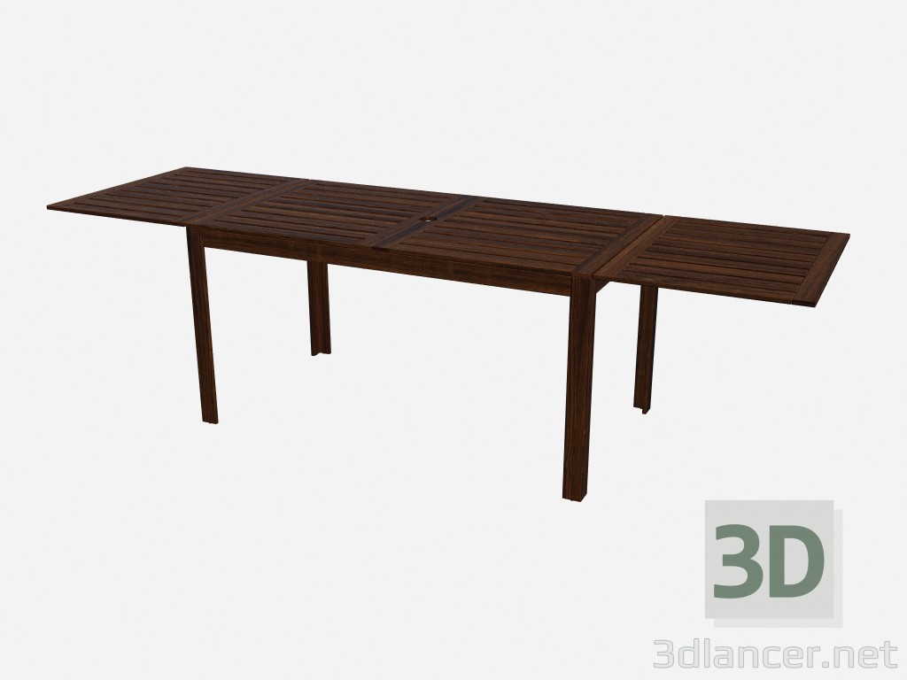 3d model Drop-leaf table (fully decomposed) - preview