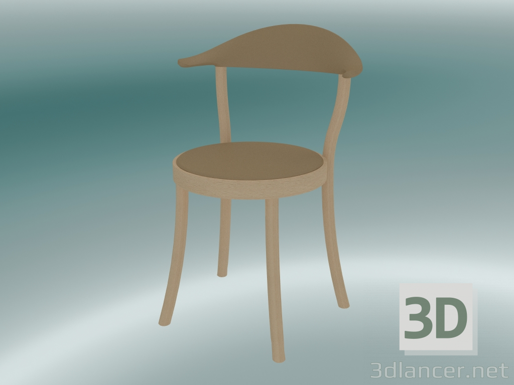 Modelo 3d Cadeira MONZA cadeira bistrô (1212-20, faia natural, caramelo) - preview