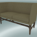 3D Modell Doppelsofa Mayor (AJ6, H 82 cm, 62 x 138 cm, geräucherte geölte Eiche, Hallingdal - 224) - Vorschau