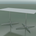 Modelo 3d Mesa retangular com base dupla 5546 (H 72,5 - 79x159 cm, branco, LU1) - preview