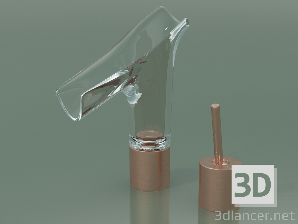 3d model 2-hole basin mixer 110 (12115310) - preview