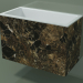 3d model Wall-mounted washbasin (02R143101, Emperador M06, L 72, P 36, H 48 cm) - preview