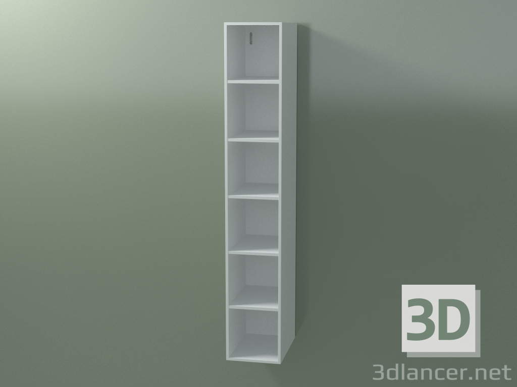 3d model Armario alto de pared (8DUAED01, Glacier White C01, L 24, P 36, H 144 cm) - vista previa