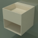 modello 3D Lavabo sospeso Giorno (06UN23301, Bone C39, L 48, P 50, H 48 cm) - anteprima