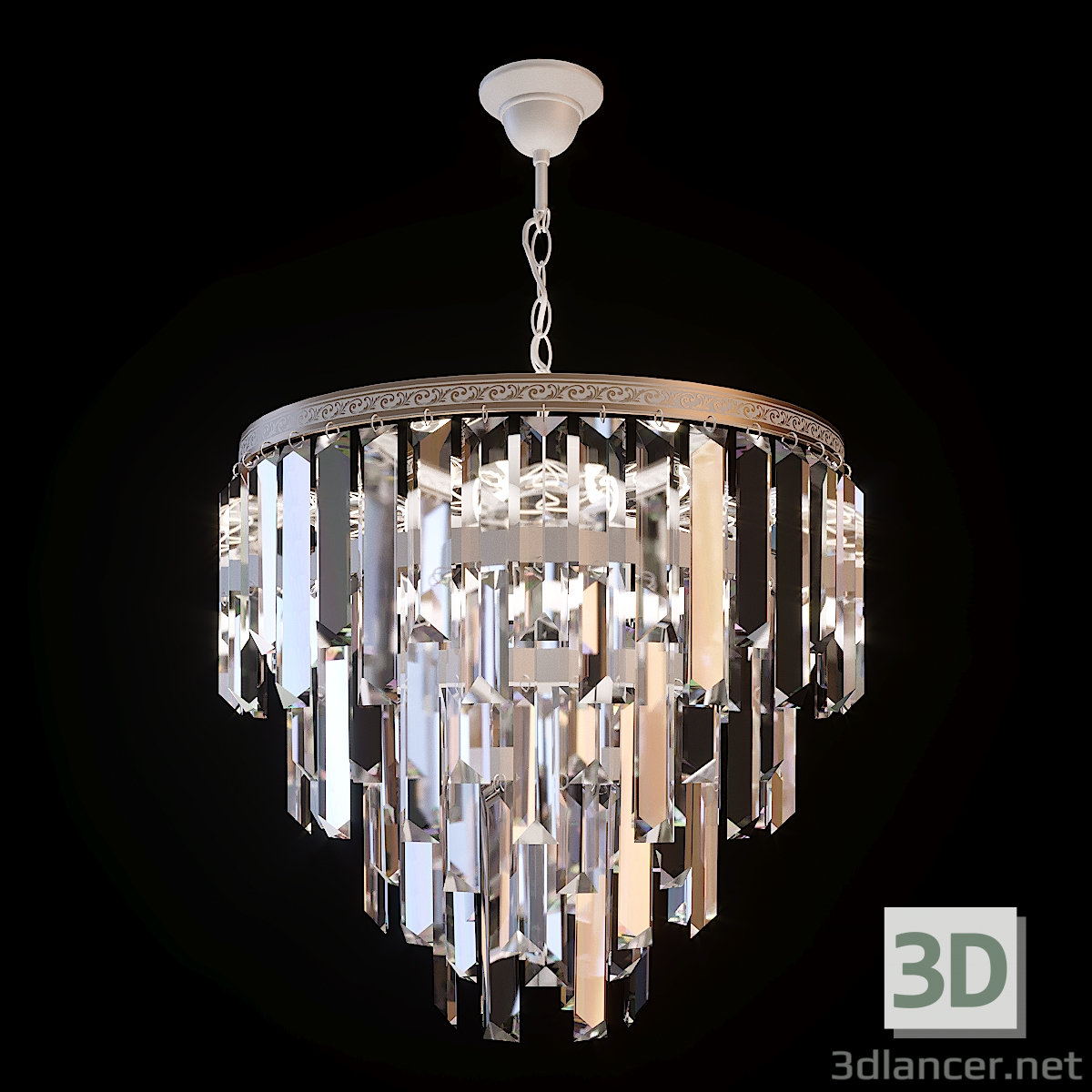 modello 3D di Lampadario kristalina comprare - rendering