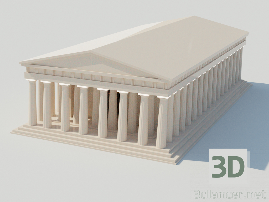 modello 3D di Partenone comprare - rendering