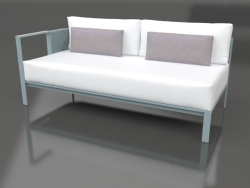 Sofa module, section 1 left (Blue gray)