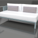 3d model Sofa module, section 1 left (Blue gray) - preview