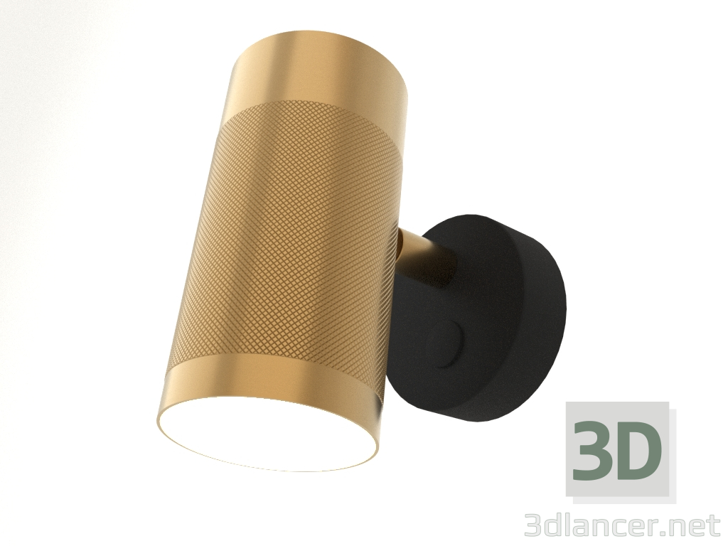 3d model Lámpara de pared Patrone Small (latón macizo) - vista previa