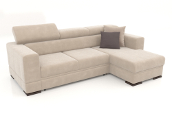 Fabio Sofa mit Ottomane (Perfect Sahara)