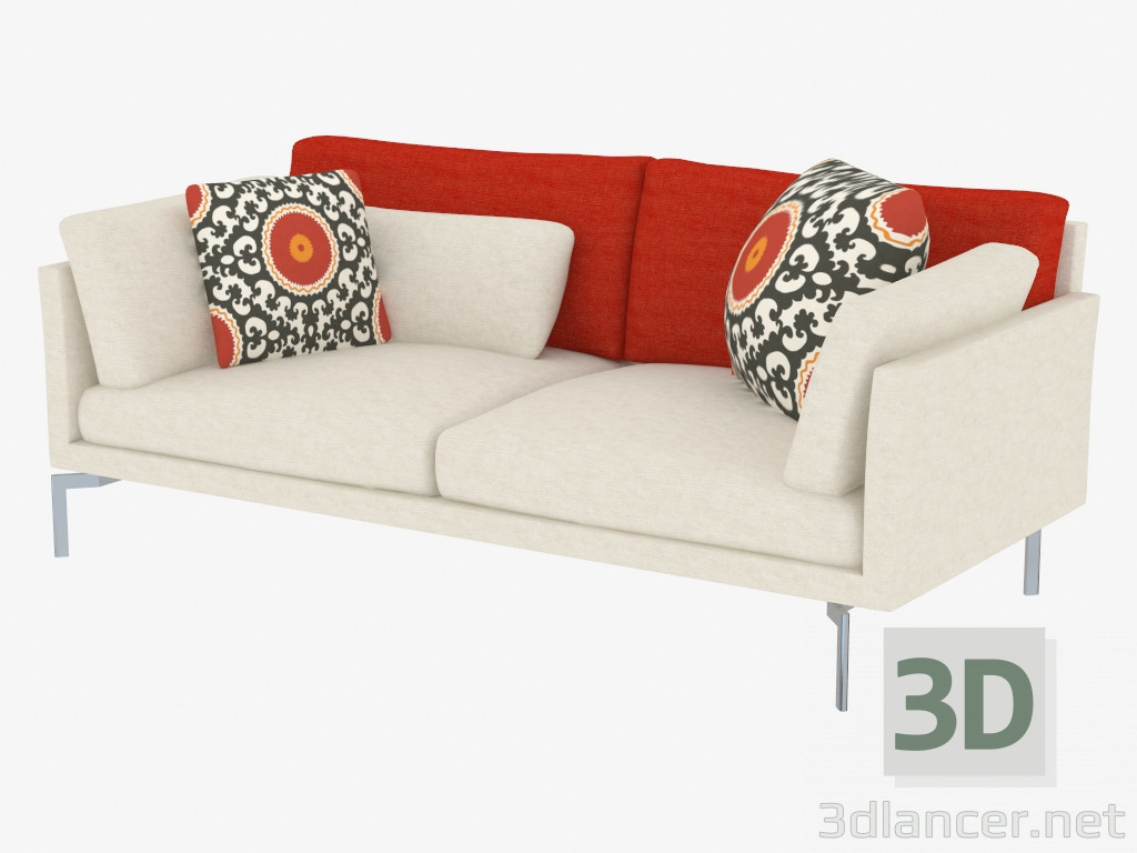 3D Modell Doppel-Sofa-Bett - Vorschau