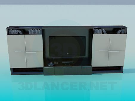 3d model Cabinet for TV - preview