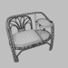 3d model Rotang couch - preview