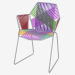 3d model silla con brazos - vista previa