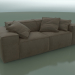 3D Modell Sofa dreifach Melia (2610 x 1100 x 760, 261ME-110) - Vorschau