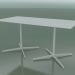 Modelo 3d Mesa retangular com base dupla 5546 (H 72,5 - 79x159 cm, Branco, V12) - preview