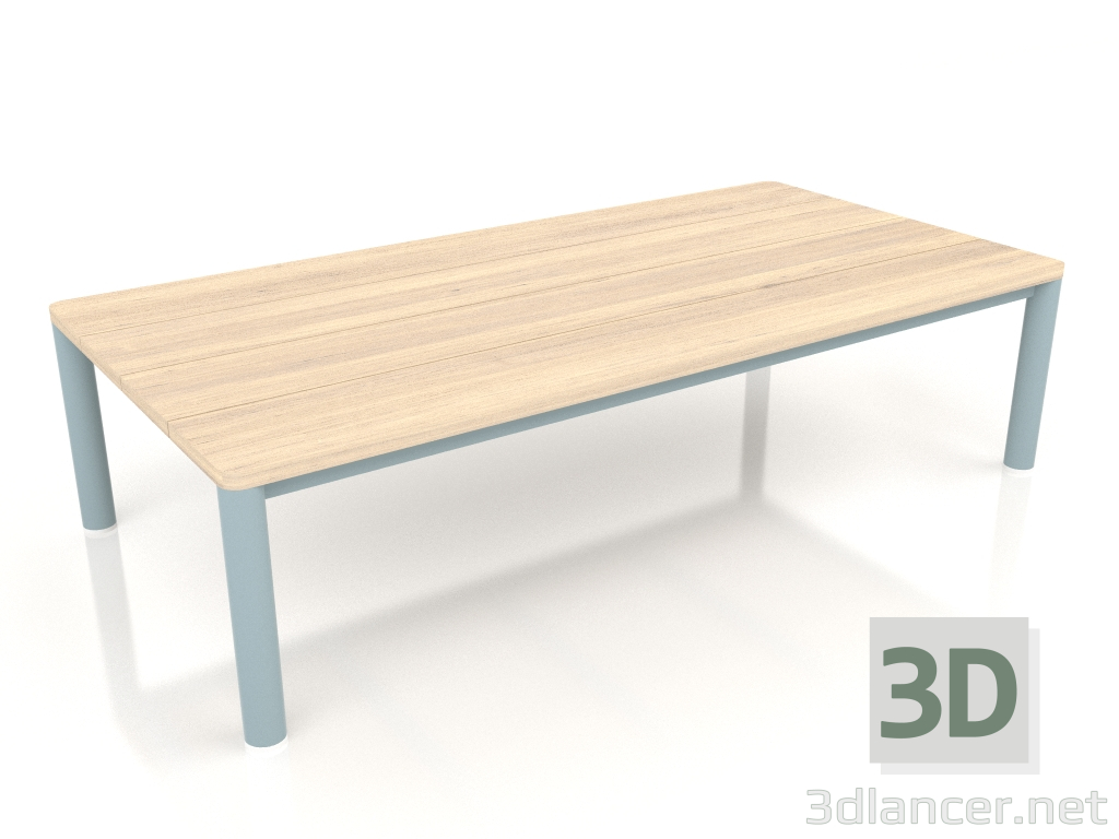 3d model Mesa de centro 70×140 (Gris azul, madera de Iroko) - vista previa