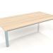 3d model Mesa de centro 70×140 (Gris azul, madera de Iroko) - vista previa